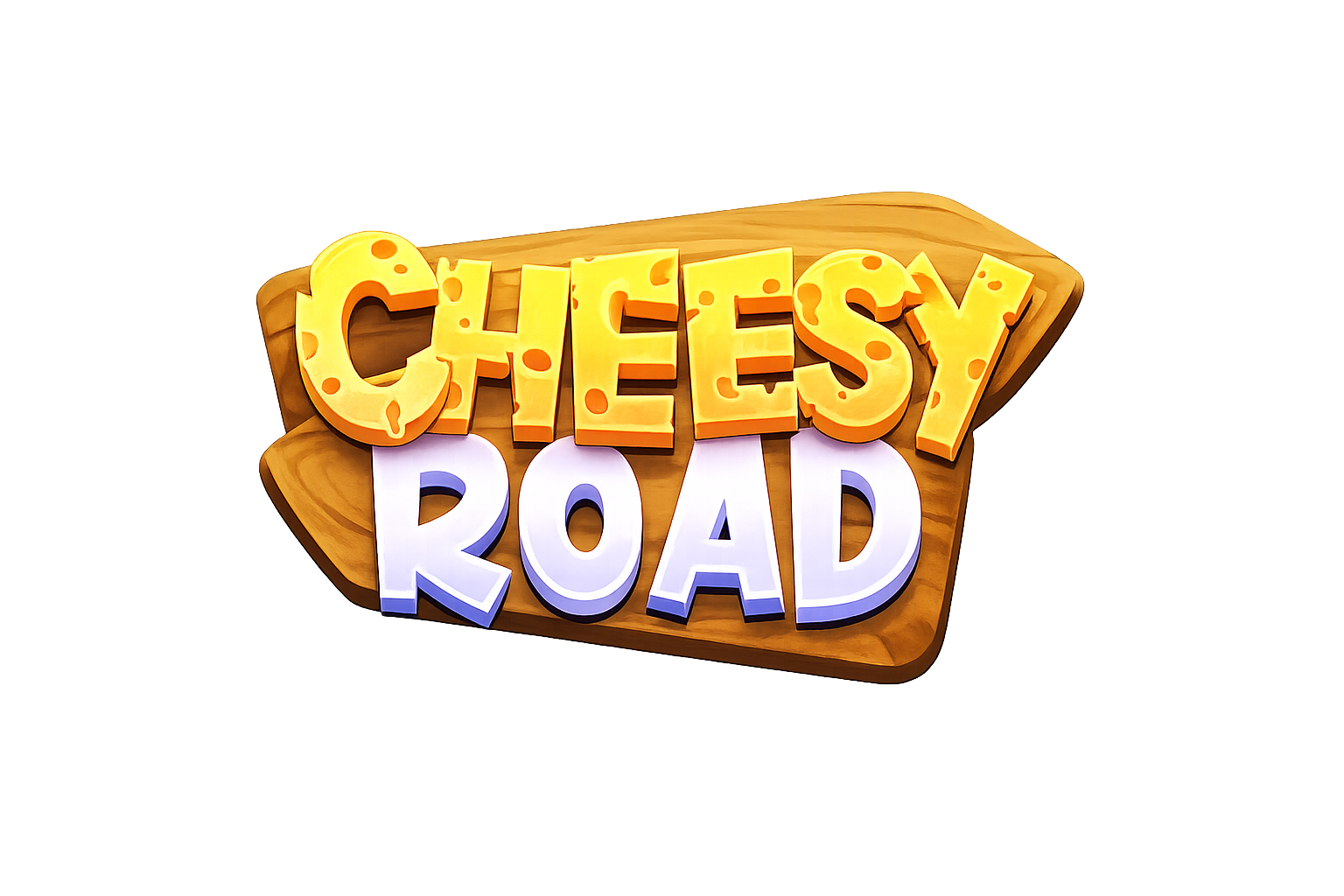 Logotipo del juego crash Cheesy Road